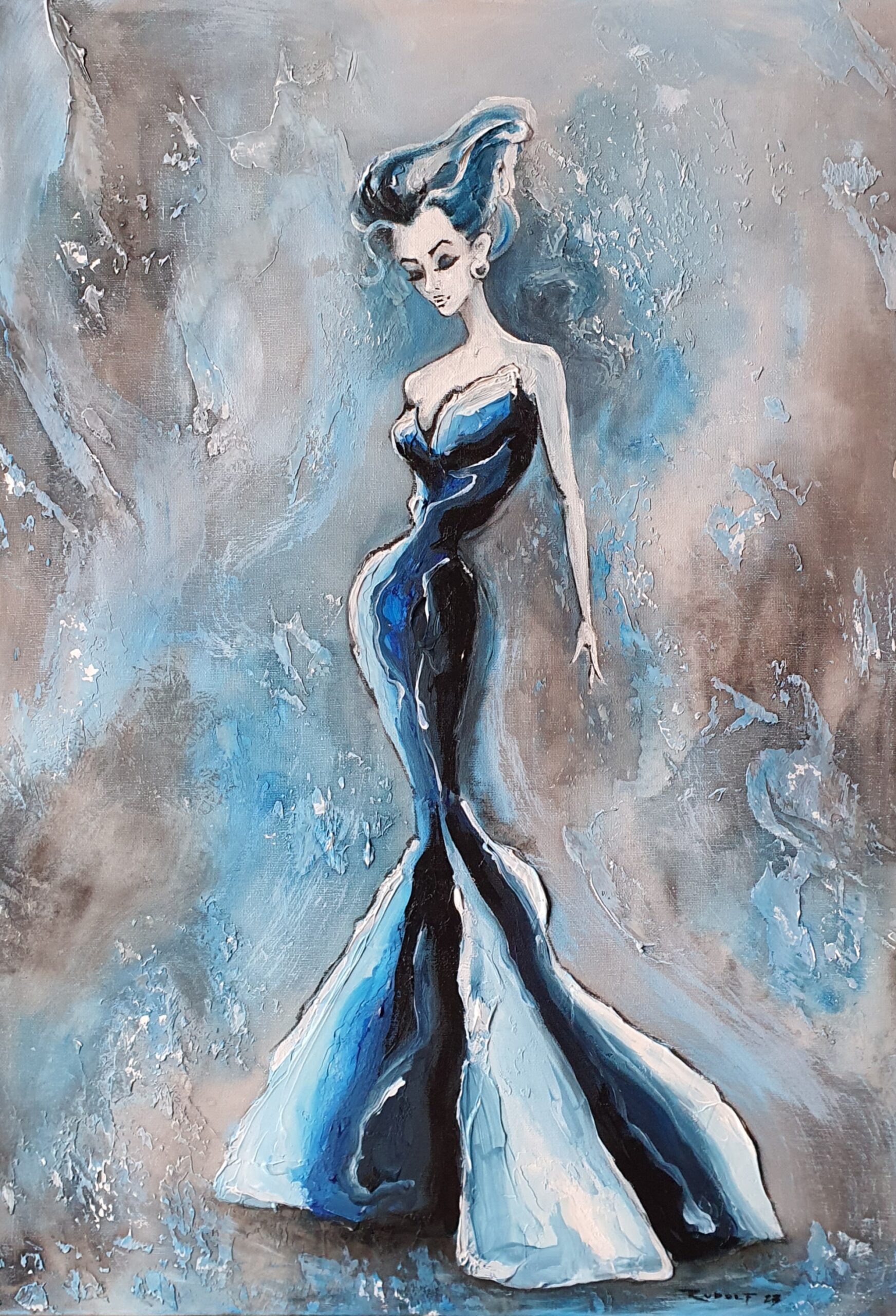 Rudolf BlueVelvet akril24